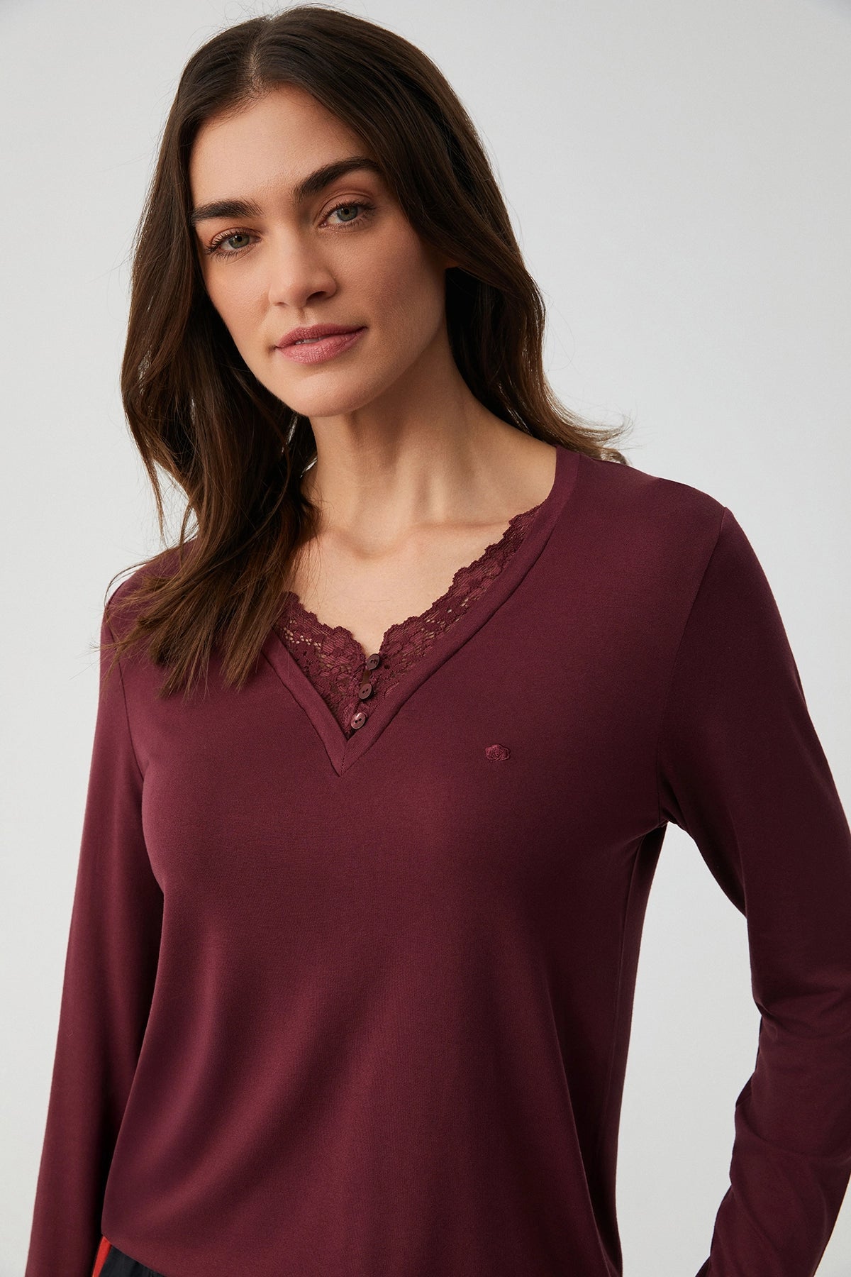 Bordo Soft Touch Pijama Set
