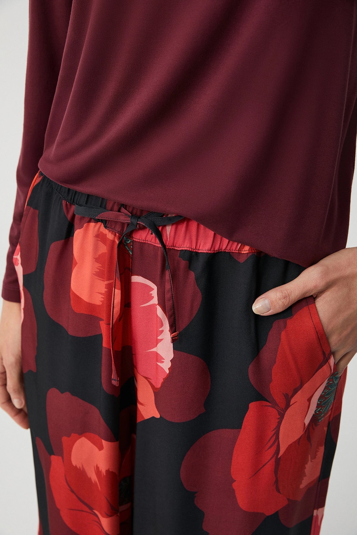 Bordo Soft Touch Pijama Set