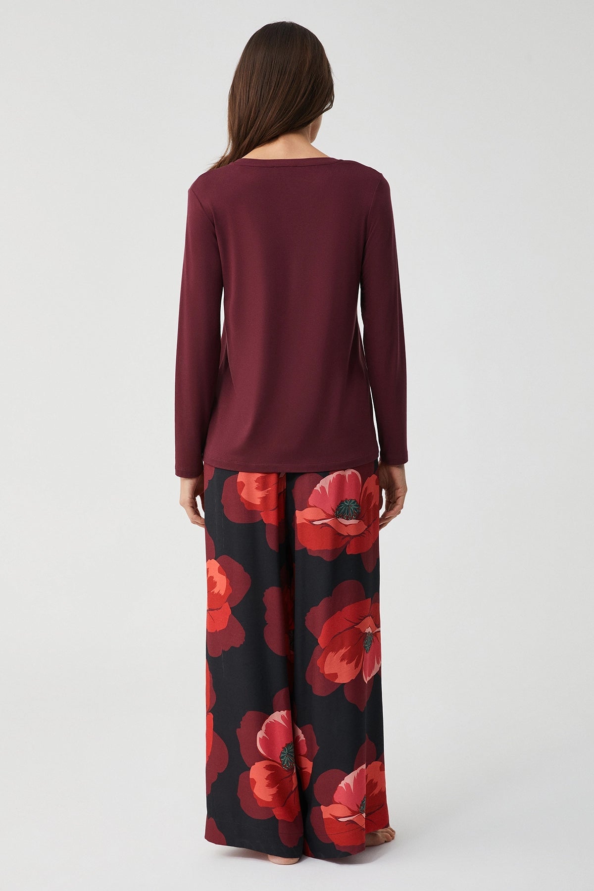 Bordo Soft Touch Pijama Set