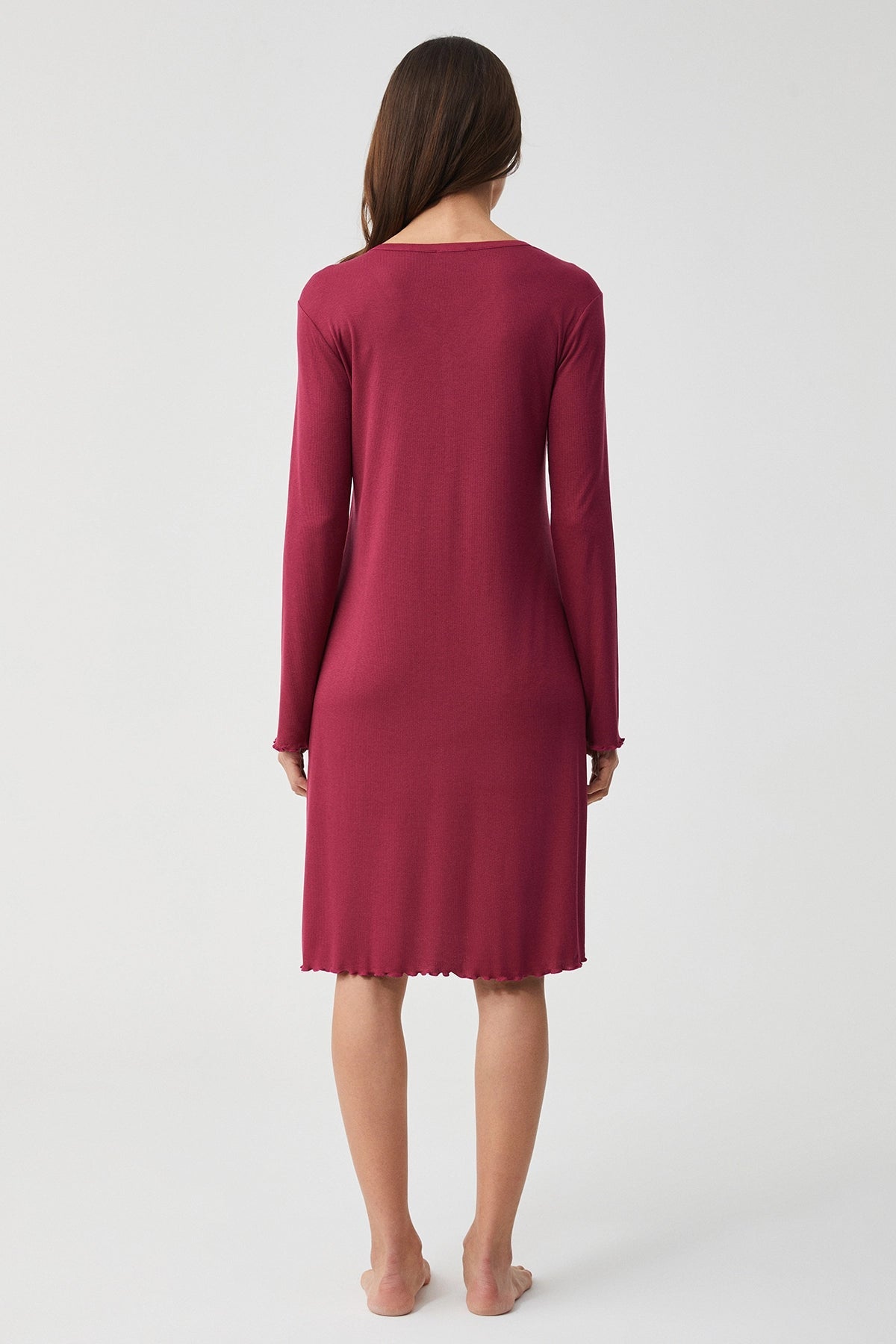 Comfort Mood Vişne Yumuşak Dokulu Elbise