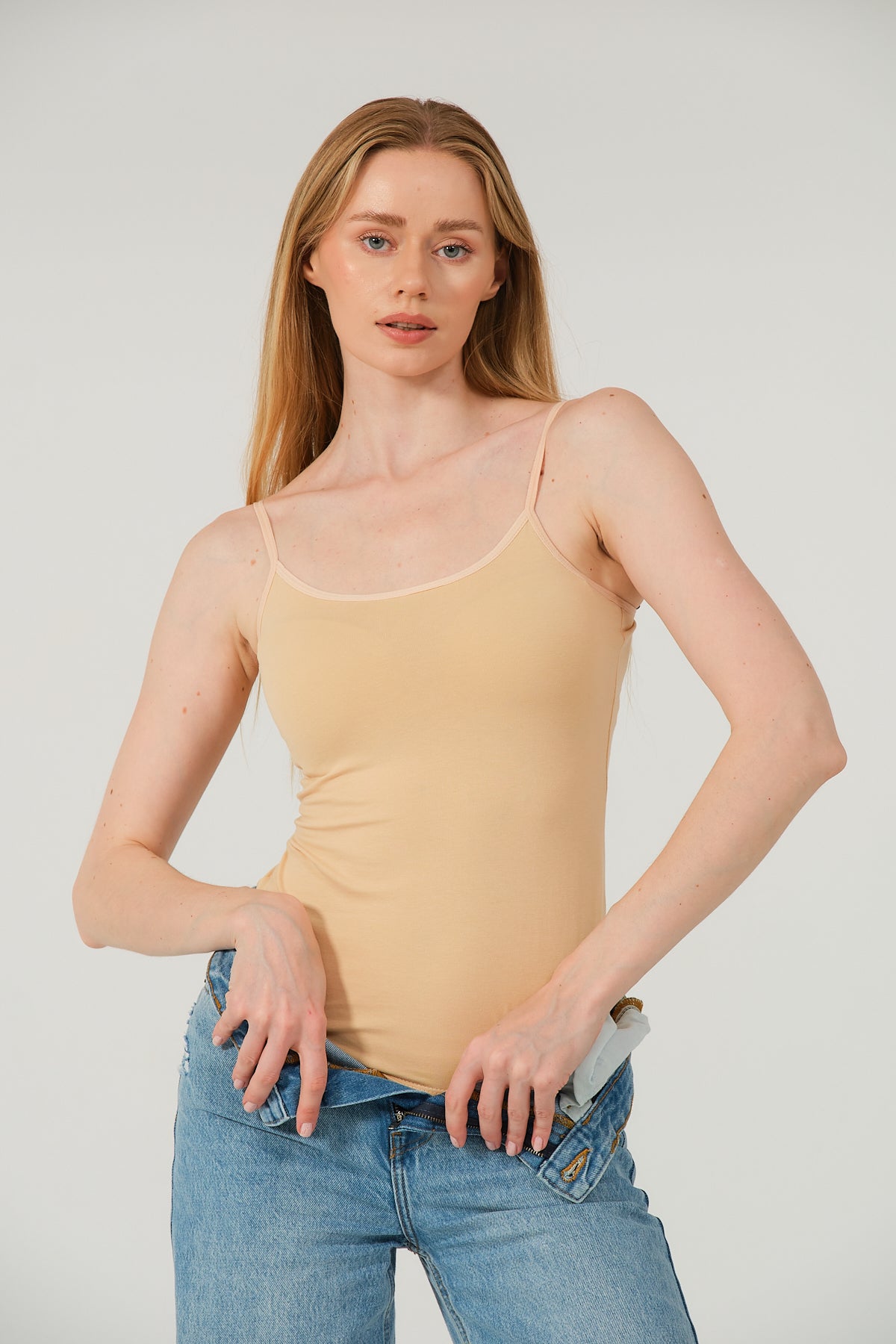 Askılı Ten Pamuklu Basic Atlet