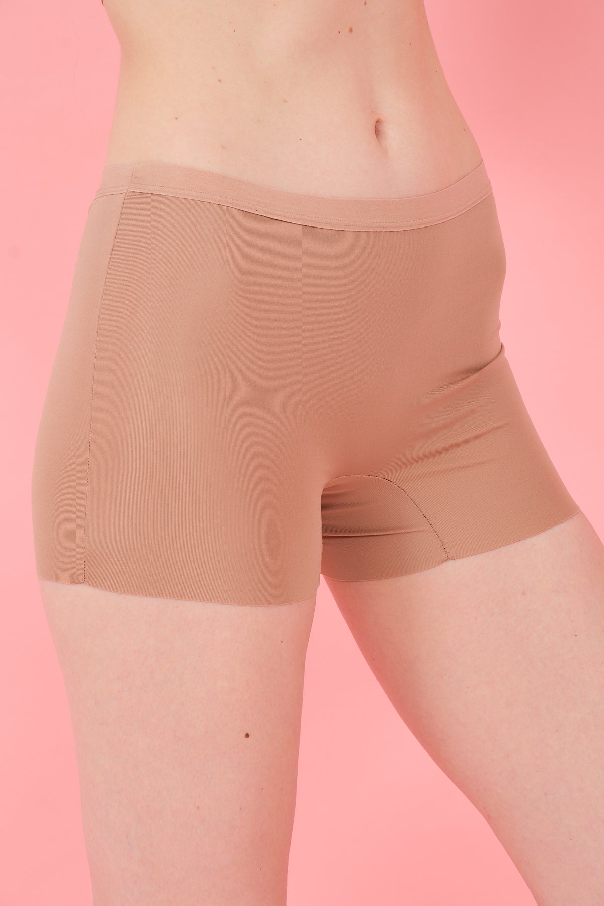 Kadın Basic Lazer Kesim Dikişsiz Boxer Külot