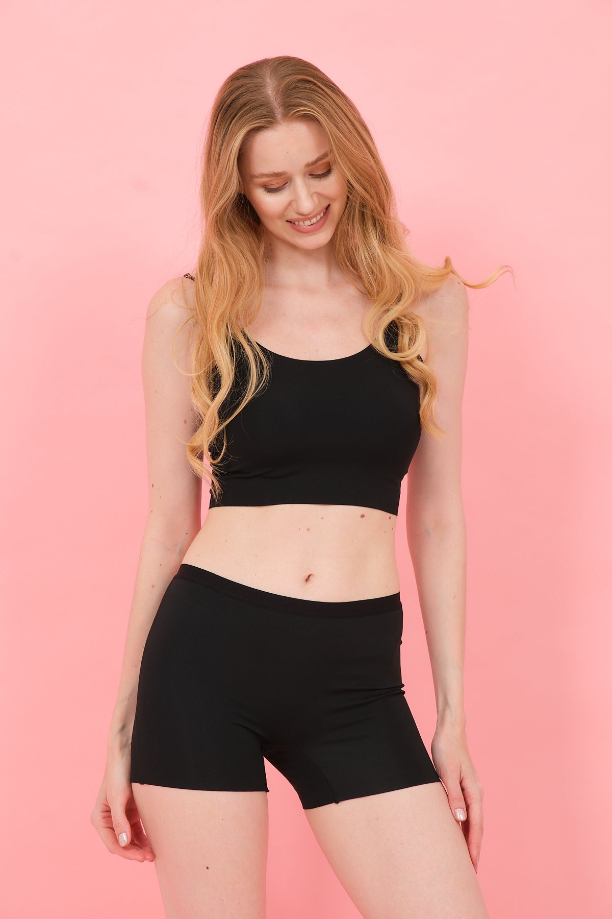 Kadın Basic Lazer Kesim Dikişsiz Boxer Külot