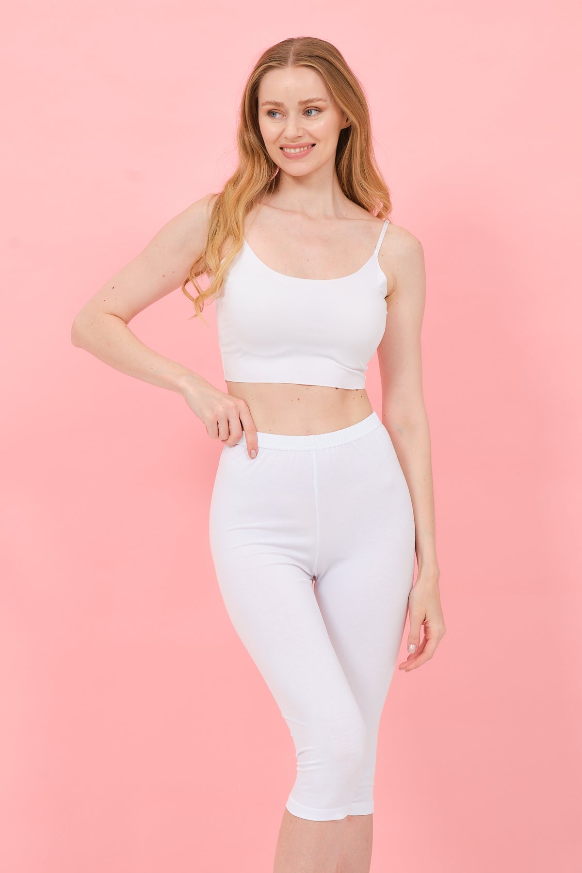 Kadın Modal Likralı Kapri Tayt