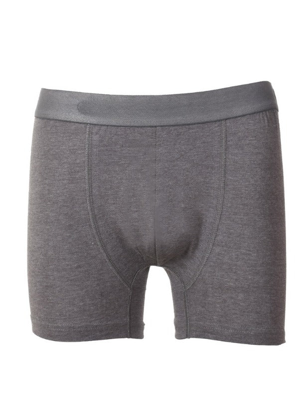 Erkek Antrasit Pamuklu Likralı Boxer