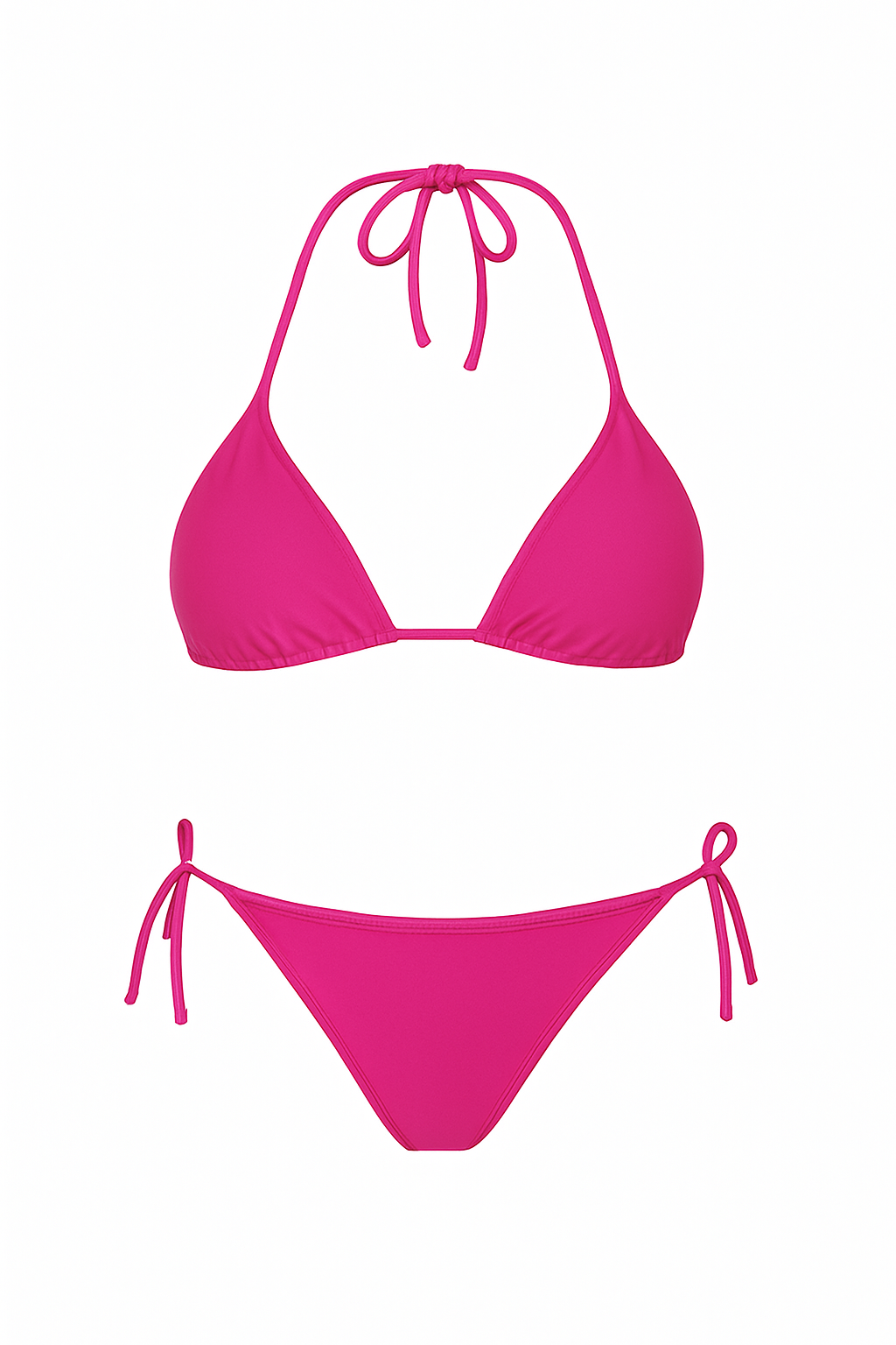 Kadın Fuşya İpli Bağlamalı Bikini