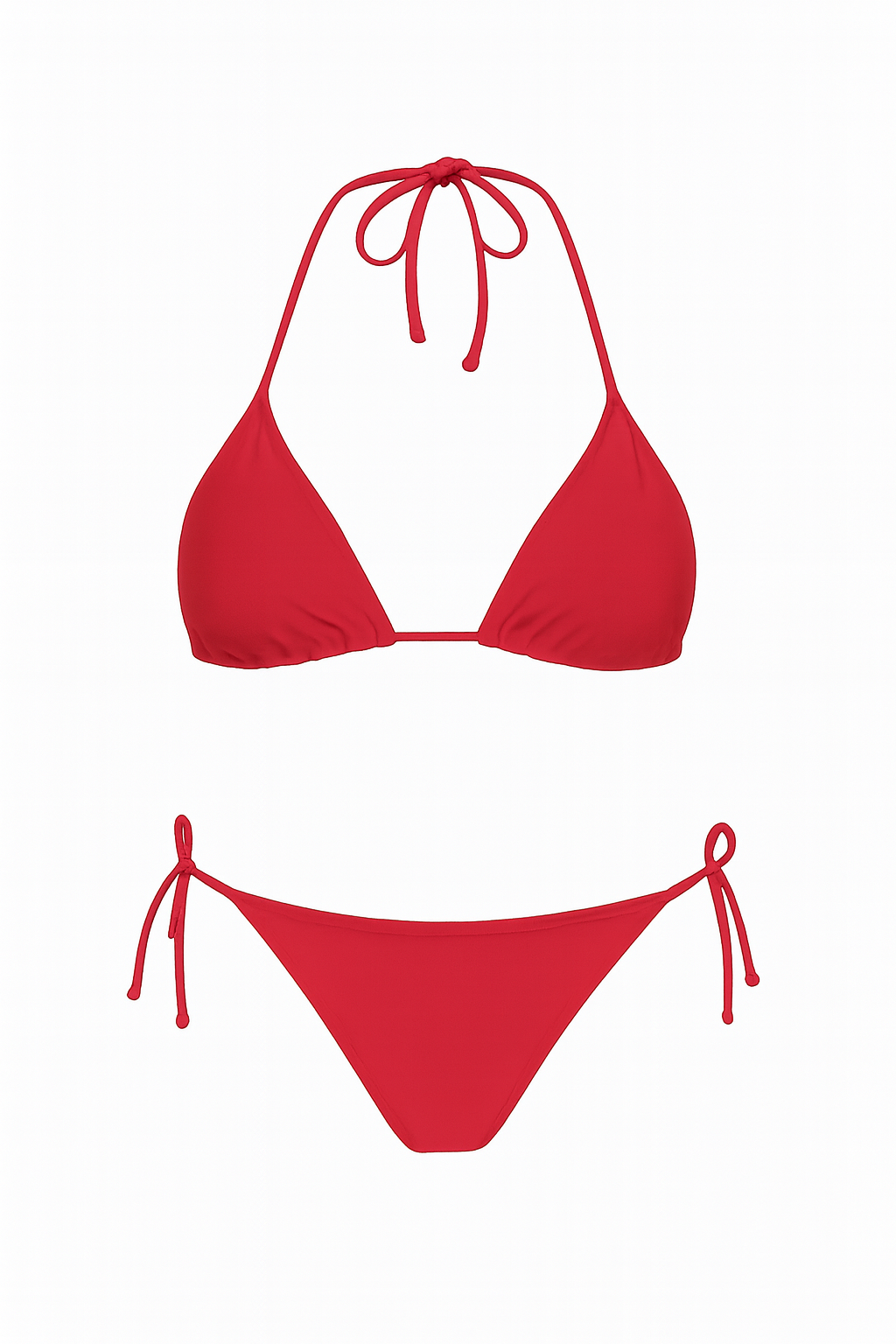 Kadın Kırmızı İpli Bağlamalı Bikini