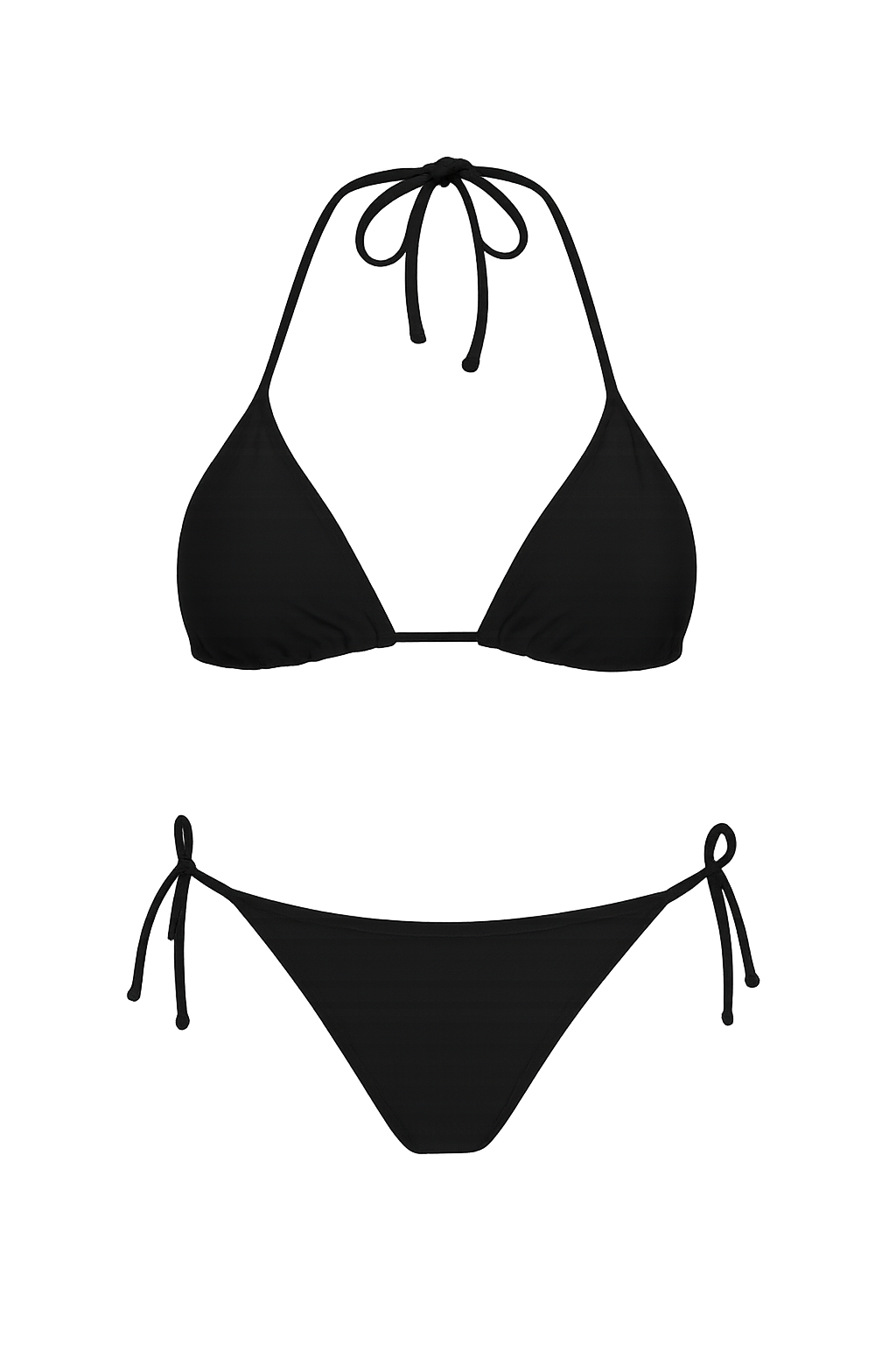 Kadın Siyah İpli Bağlamalı Bikini