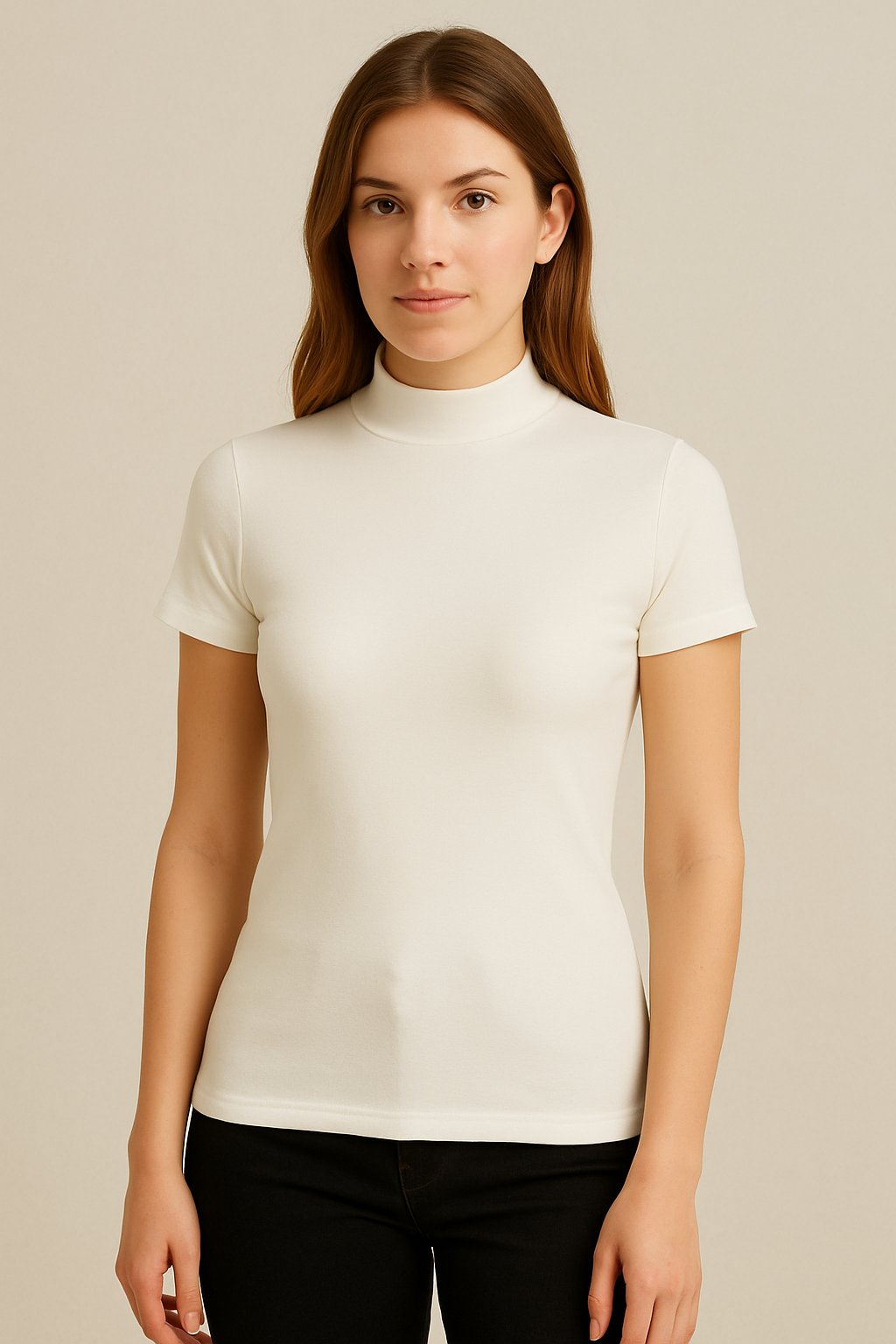 Balıkçı Yaka Kısa Kol Body