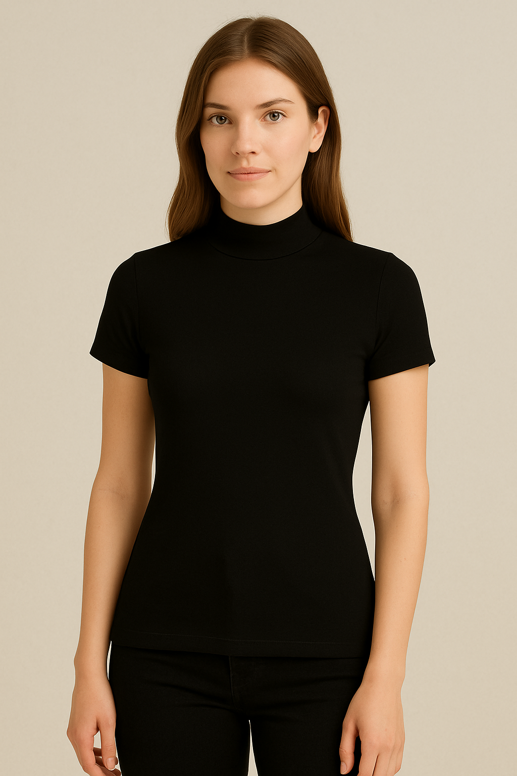 Balıkçı Yaka Kısa Kol Body